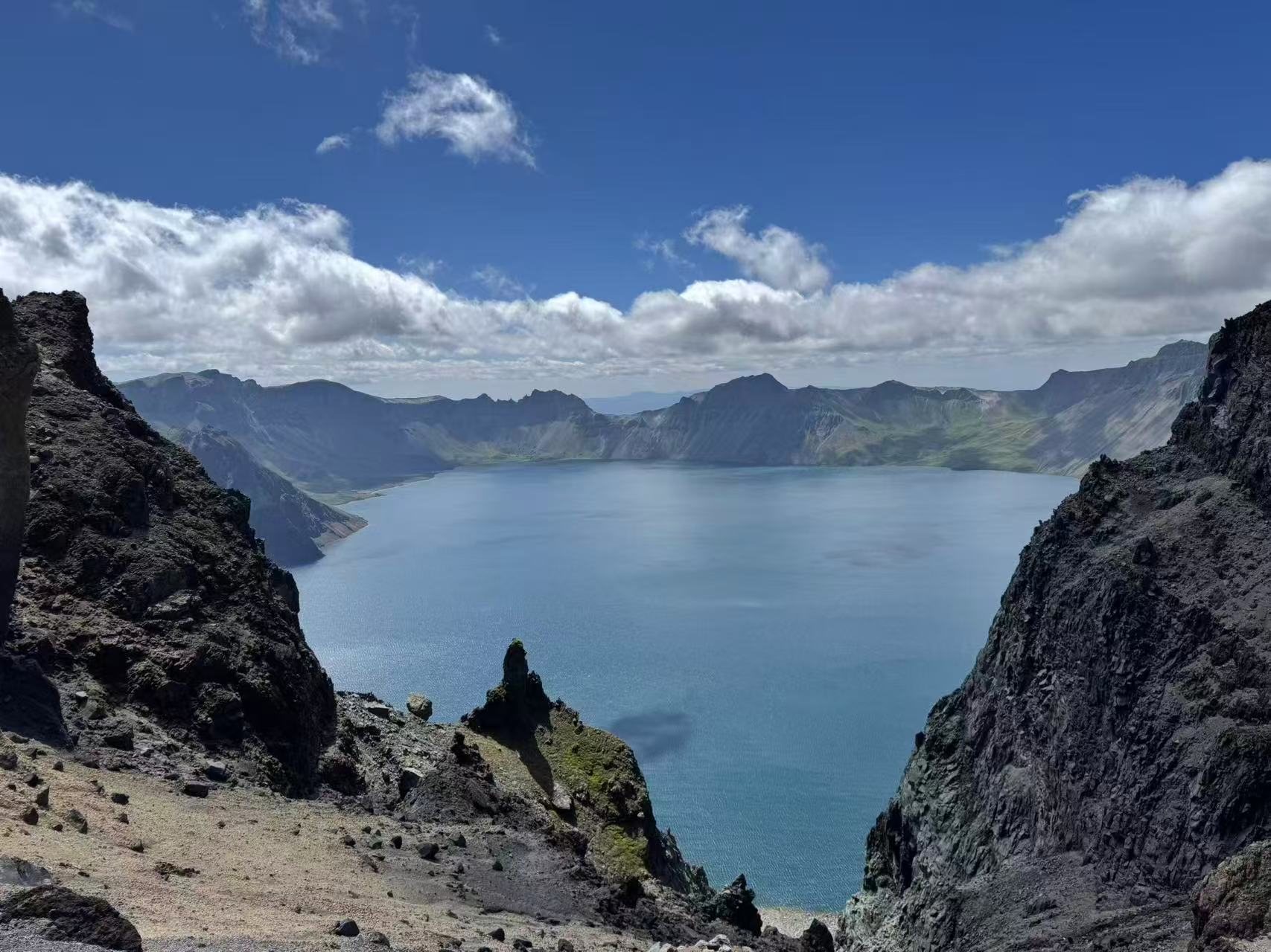 Heaven Lake at Changbaishan in summer