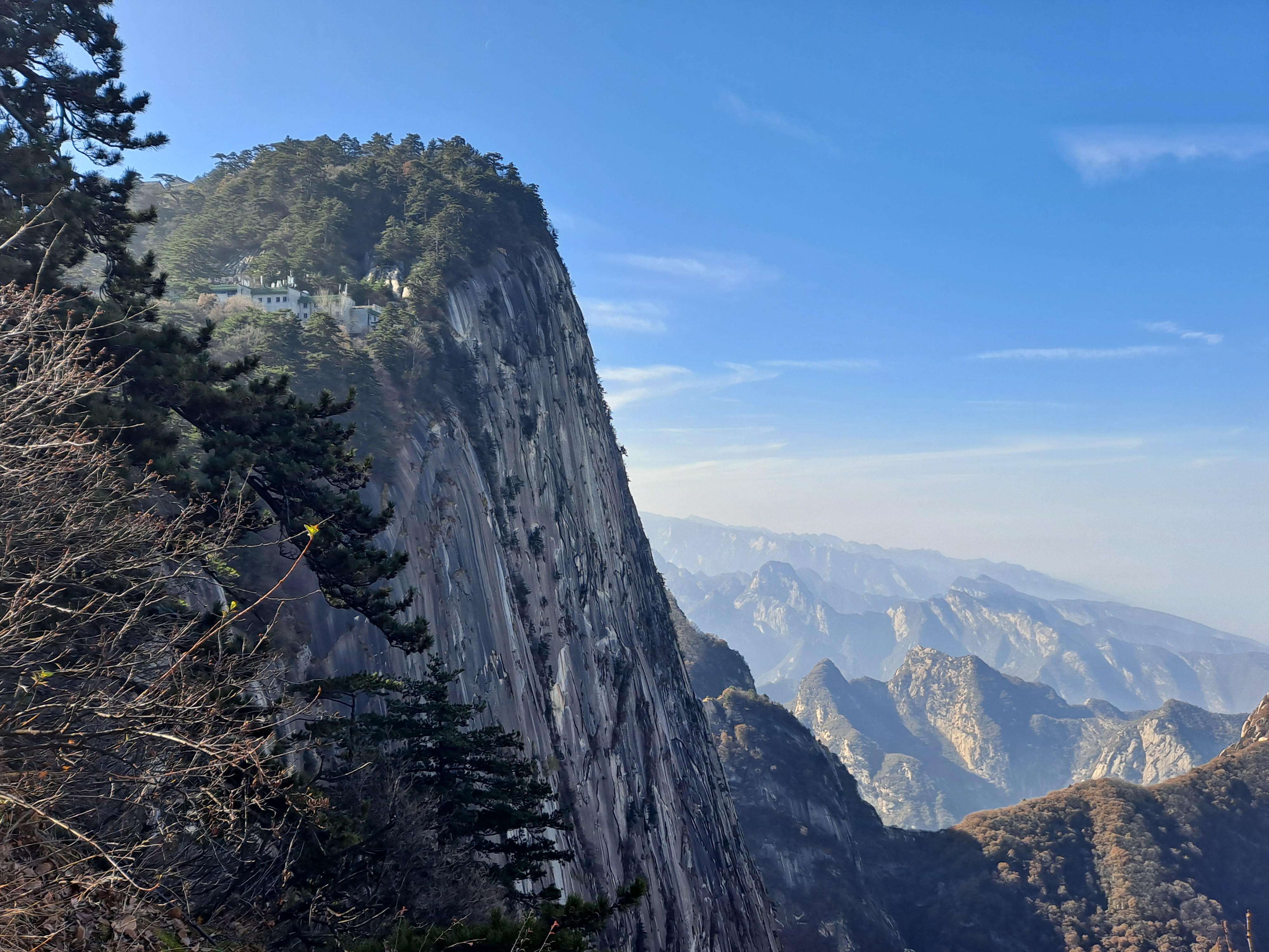 Mountain scenery on Mount Hua, China