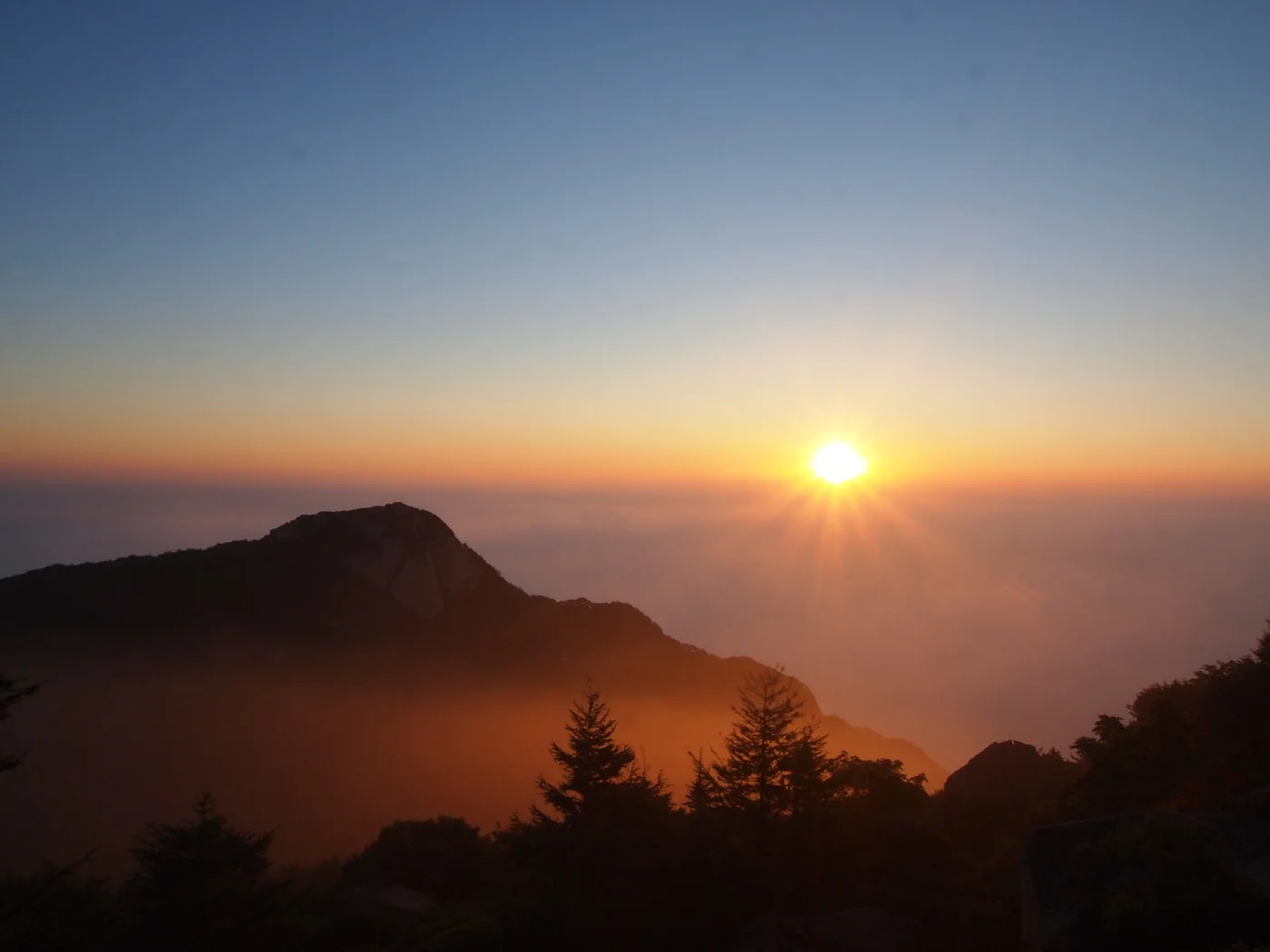 Mount Tai mountain scenery in China