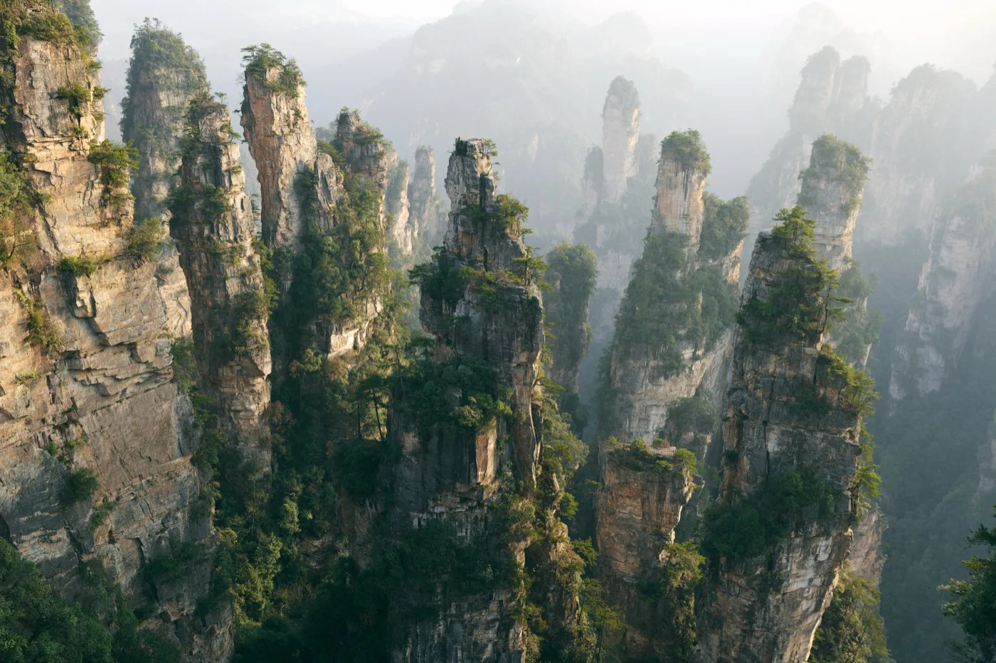 Zhangjiajie mountain scenery in China